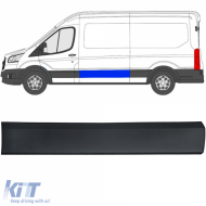 Trim strip side molding left sidewall for Ford Transit V363 2014-2019 L2 L3