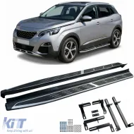 Trittbretter Flankenschutz OE Style2 Schwarz Aluminium geeignet für Peugeot 3008 2016-2023-image-6278624