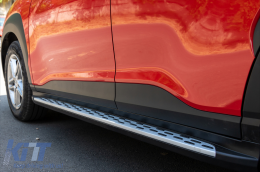Trittbretter Seite Schritte für HYUNDAI Kona 17+ Rostfreier Stahl Aluminium PVC-image-6094083