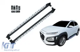 image-4-Trittbretter Seite Schritte für HYUNDAI Kona 17+ Rostfreier Stahl Aluminium PVC
