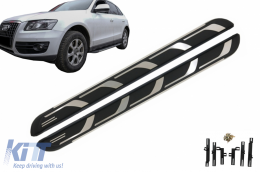 Trittbretter Seitliche Schritte für Audi Q5 8R 2008-2016 Anti-Rutsch KITT Look-image-6060734