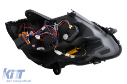 TRU LED DRL fényszórók Mercedes C-osztály W205 S205 A205 C205 (2014-2018) fekete dinamikus szekvenciális irányjelzővel-image-6105783