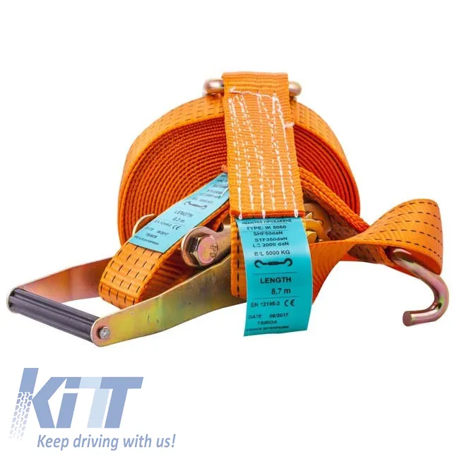 Truck Tie Down Suitable for Hooks and Grip 5 Ton 5cm x 9 Meters 1 Pc