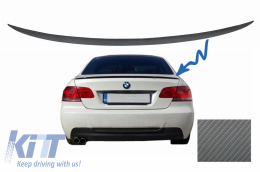 Trunk Boot Lid Spoiler suitable for BMW 3 Series E92 E93 (2006-2012) Coupe Cabrio M3 Design Carbon Film