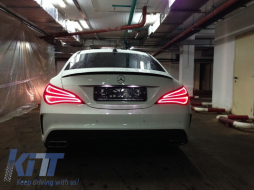 Trunk Boot Lid Spoiler suitable for Mercedes CLA C117 W117 (2013-2018) 4 Door Coupe-image-6021627