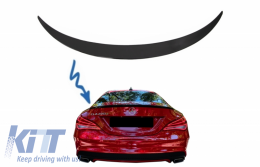 Trunk Boot Lid Spoiler suitable for Mercedes CLA C117 W117 (2013-2018) Shiny Black - TSMBW117AMGPB
