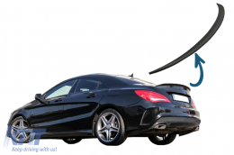 Trunk Boot Lid Spoiler suitable for Mercedes CLA C117 W117 (2013-2018) Matte Black - TSMBW117MB