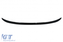 Trunk Boot Spoiler suitable for BMW 5 Series G30 Limousine (2017-Up) M5 Design Piano Black - TSBMG30M5BT