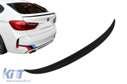 Trunk Boot Spoiler suitable for BMW X6 F16 (2015-Up) Sport Design Piano Black - TSBMF16PB