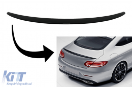 Trunk Boot Spoiler suitable for Mercedes C-Class Coupe C205 (2014-2019) Piano Black - TSMBC205PB