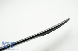 Trunk Boot Spoiler with Mirror Covers suitable for BMW X6 F16 (2015-2019) Sport Performance Design Piano Black-image-6081522