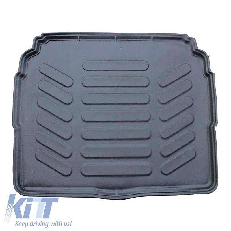 Trunk Mat 3D from Rubber TPE suitable for Opel Grandland X 2017- / Peugeot 3008 2017- Black Bottom Rizline
