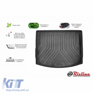 Trunk Mat 3D from Rubber TPE suitable for Suzuki SX4 S-Cross 2013-2018, SX4 S-Cross 2018+ Black Rizline