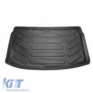 Trunk Mat 3D From Rubber TPE Suitable for VW Polo AW 2017 - Black Rizline Upper Part