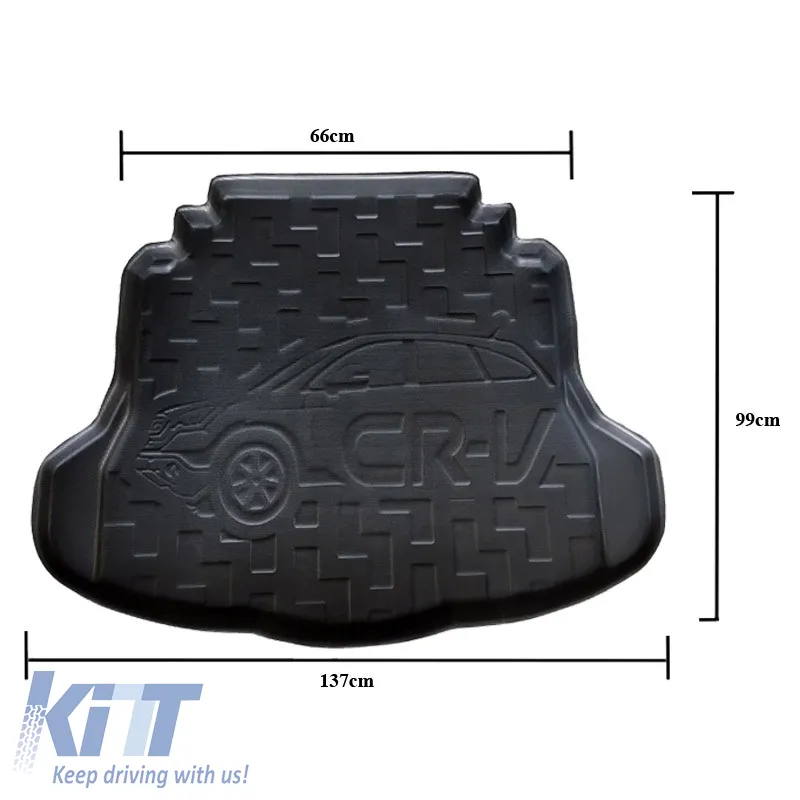 Trunk Mat 3D Pool Mat Waterproof suitable for Honda CR-V 07-12 Black Stardiamond
