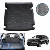 Trunk Mat 3D Pool Mat Waterproof suitable for Audi Q7 4L 05-15 Black Stardiamond-image-6301966