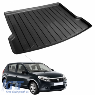 Trunk Mat 3D suitable for Dacia Sandero 2008-2012 Black Rizline