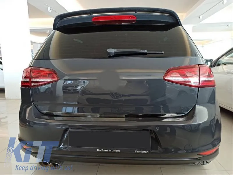 Trunk Protector - Decorative suitable for VW Golf VII (7) 2013-2020 Stick-on Glossy Black
