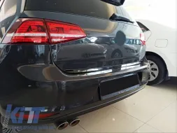 Trunk Protector - Decorative suitable for VW Golf VII (7) 2013-2020 Stick-on Glossy Black-image-6316580