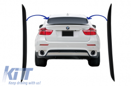 Trunk Rear Fin Spoiler suitable for BMW X6 E71 E72 (2008-2014) Perfomance Design