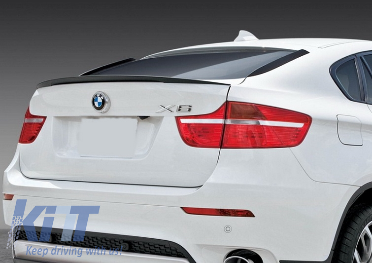 Trunk Rear Fin Spoiler suitable for BMW X6 E71 E72 (2008-2014) Perfomance  Design 