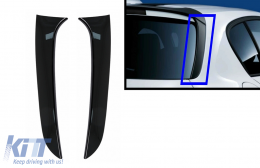 Trunk Rear Window Fin Spoiler suitable for BMW 1 Series F20 F21 (2011-2019) Piano Black