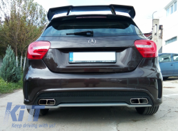 Trunk Spoiler Boot Lid Spoiler suitable for MERCEDES Benz A-Class W176 (2012-2018) A45 Design-image-5990104