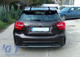Trunk Spoiler Boot Lid Spoiler suitable for MERCEDES Benz A-Class W176 (2012-2018) A45 Design-image-5990106