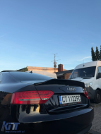 Trunk spoiler suitable for A5 B8 Piano Black ABS / 2009-2016 (Coupe)-image-6260874