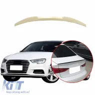 Trunk Spoiler suitable for Audi A3 8VS Sedan / 8V7 Cabrio RS3 Look 12-20 From ABS Plastic-image-6299512
