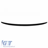 Trunk Spoiler suitable for Audi A4 B9 16+ From ABS Plastic Glossy Black-image-6298265