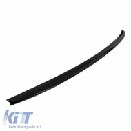 Trunk Spoiler suitable for Audi A4 B9 16+ From ABS Plastic Glossy Black-image-6298268
