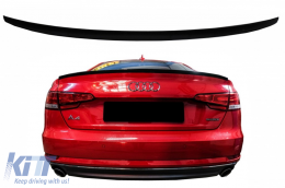 Trunk Spoiler suitable for Audi A4 B9 Sedan (2016-Up) Piano Black