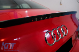 Trunk Spoiler suitable for Audi A4 B9 Sedan (2016-Up) Piano Black-image-6074679