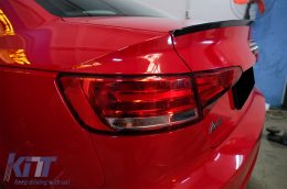 Trunk Spoiler suitable for Audi A4 B9 Sedan (2016-Up) Piano Black-image-6074680