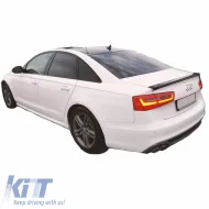 Trunk Spoiler suitable for Audi A6 C7 11-18 Abt Look From Abs Plastic-image-6293496