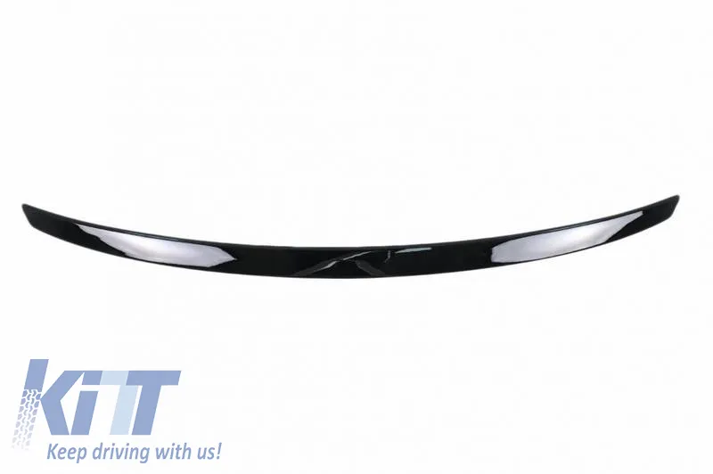 Trunk Spoiler suitable for Audi A6 C7 11-18 Glossy Black From Abs Plastic