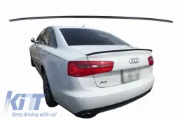 image-25-Trunk Spoiler suitable for Audi A6 C7 11-18 Glossy Black From Abs Plastic