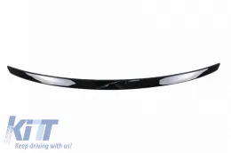 Trunk Spoiler suitable for Audi A6 C7 11-18 Glossy Black From Abs Plastic-image-6317914
