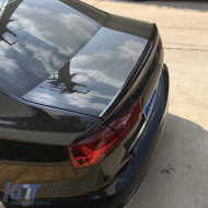 Trunk spoiler suitable for Audi A6 C8 2018- Black Piano Lacquer Slim Style-image-6261045
