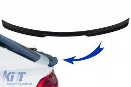 Trunk Spoiler suitable for Audi Q8 SUV (2018-up) Sport Design Piano Black - RSAUQ8V2MX