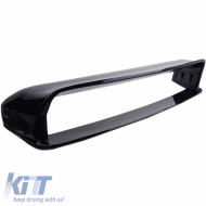 Trunk Spoiler suitable for BMW 3 E36 90-99 Sedan / Coupe M3 GT-Look XL with Spacers Glossy Black from ABS Plastic 4 Pcs