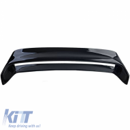 Trunk Spoiler suitable for BMW 3 E36 90-99 Sedan / Coupe M3 GT-Look XL with Spacers Glossy Black from ABS Plastic 4 Pcs