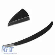 Trunk Spoiler suitable for BMW 3 E92 05-11 M Performance Design Design Look from ABS Plastic Glossy Black-image-6314395