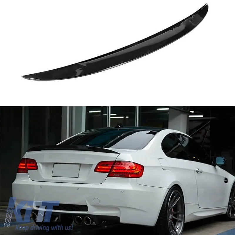Trunk Spoiler suitable for BMW 3 E92 05-11 M Performance Design Design Look from ABS Plastic Glossy Black