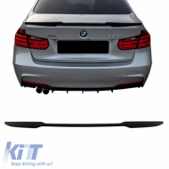 Trunk Spoiler suitable for BMW 3 F30 11-19 M4 Look Lipspoiler made from Polyurethane