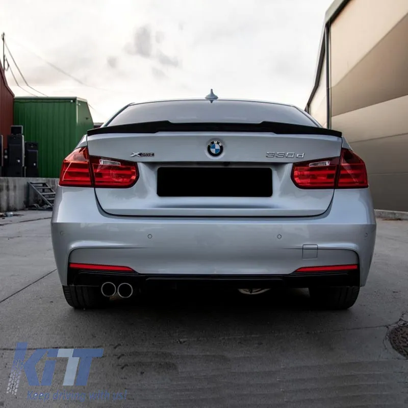 Trunk Spoiler suitable for BMW 3 F30 11-19 M4 Look Lipspoiler made from Polyurethane