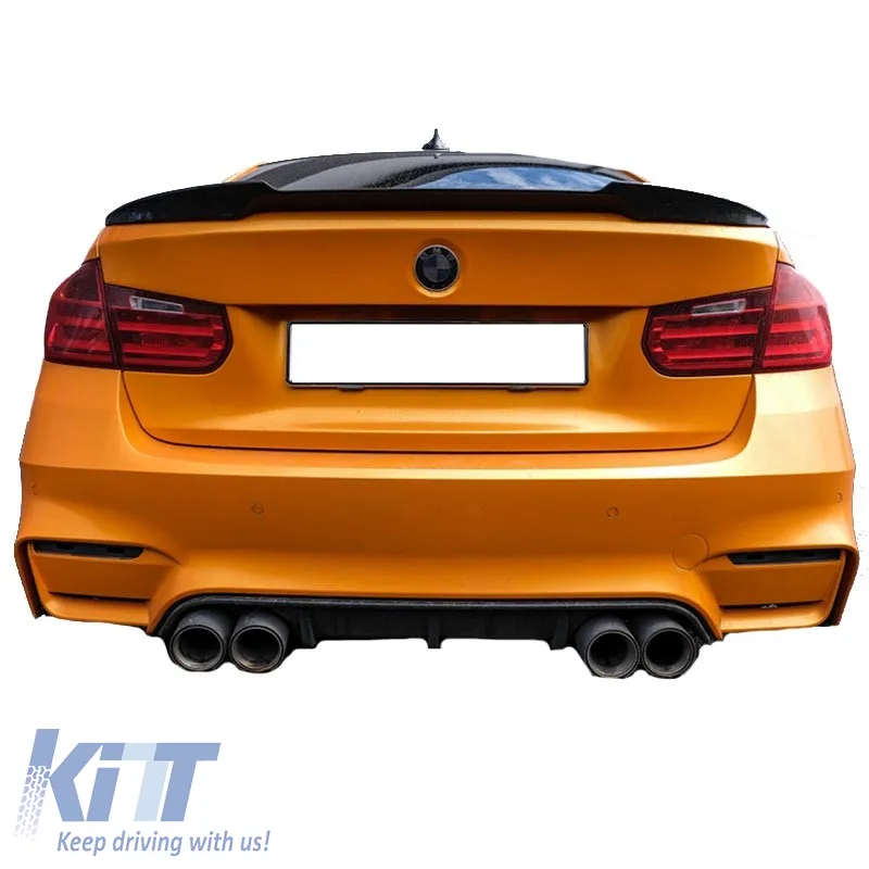 Trunk Spoiler suitable for BMW 3 F30 11-19 M4 Look Lipspoiler made from Polyurethane