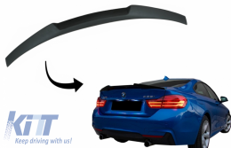 Trunk Spoiler suitable for BMW 4 Series Coupe F32 (2013-up) M4 CSL Design Matte Black - TSBMF33M4CSB