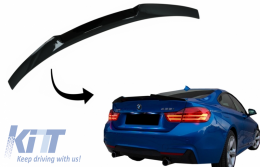 Trunk Spoiler suitable for BMW 4 Series Coupe F32 (2013-up) M4 CSL Design Piano Black - TSBMF33M4CSPB